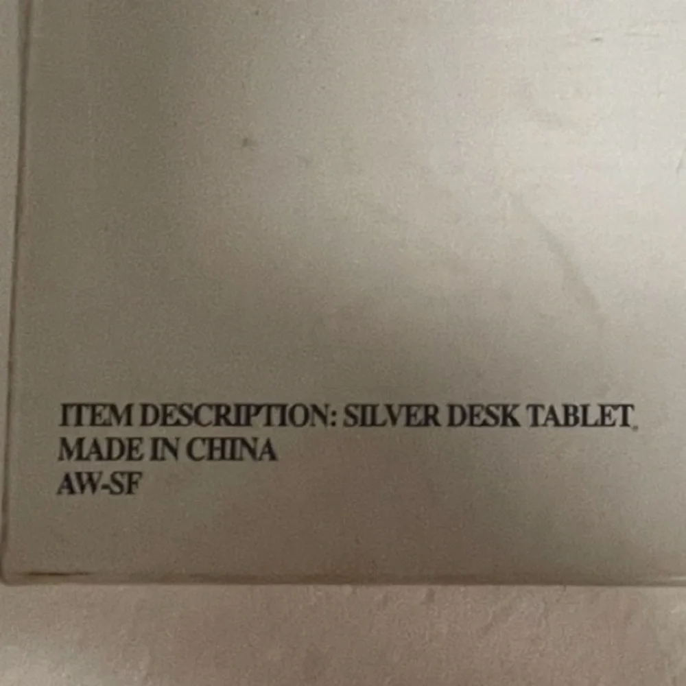 EUC Small Stylish Sterling Silver Writing Pad. Original paper included